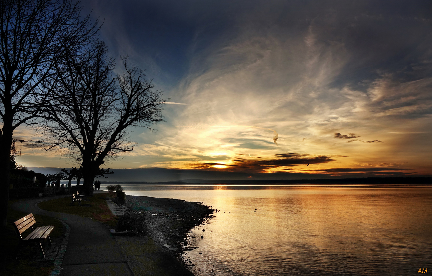 Abendstimmung am See...