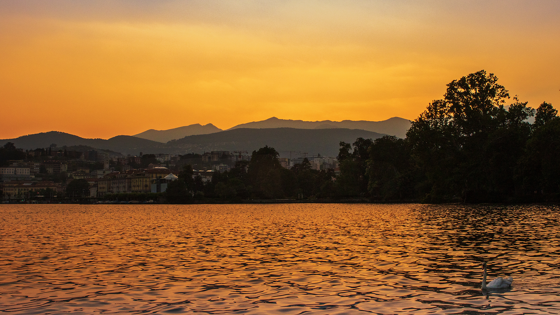 Abendstimmung am See