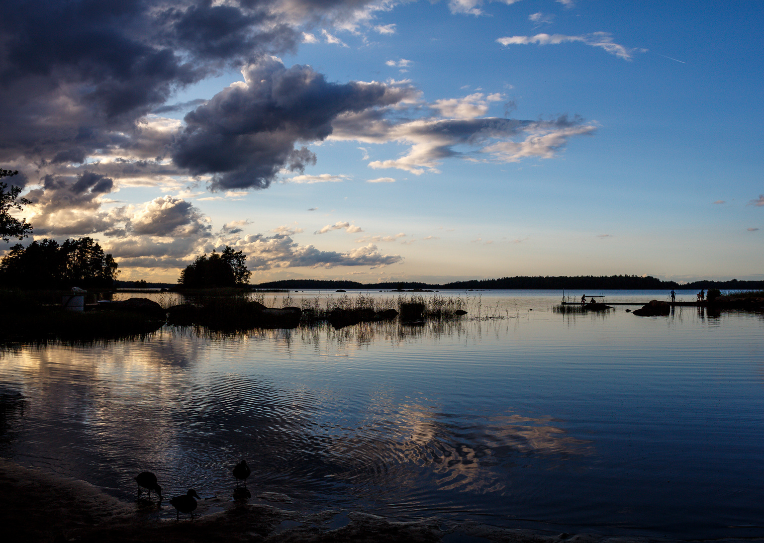 Abendstimmung am See...