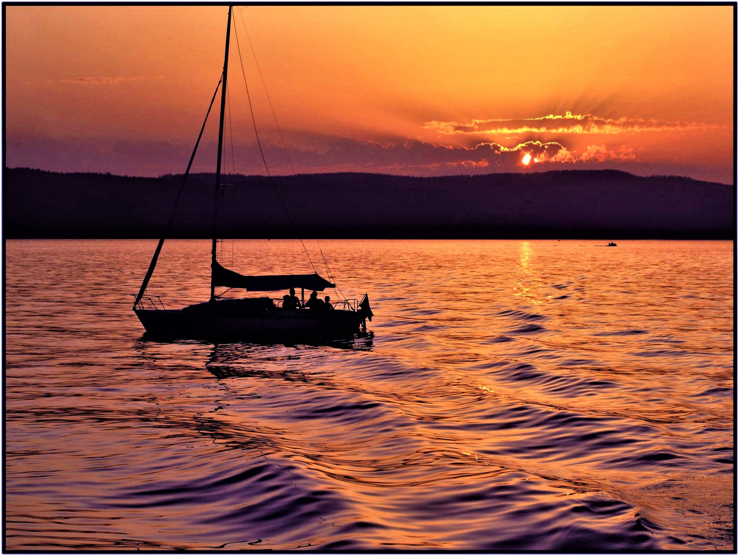 Abendstimmung am See  