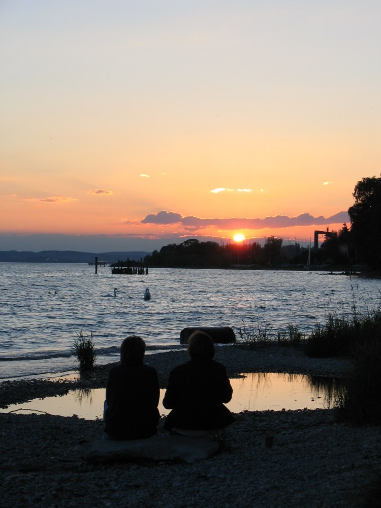 Abendstimmung am See in Immenstaad