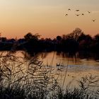 Abendstimmung am See in Spätherbst