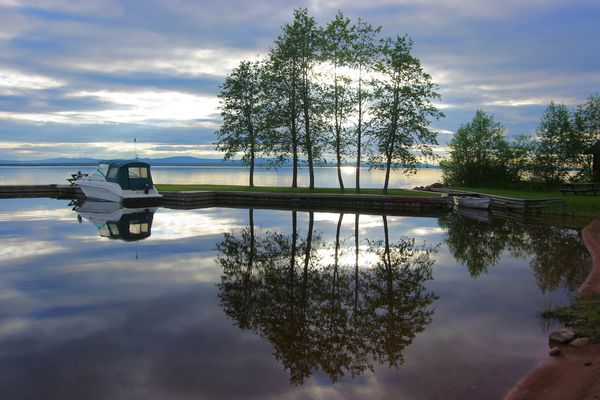 Abendstimmung am Siljan-See
