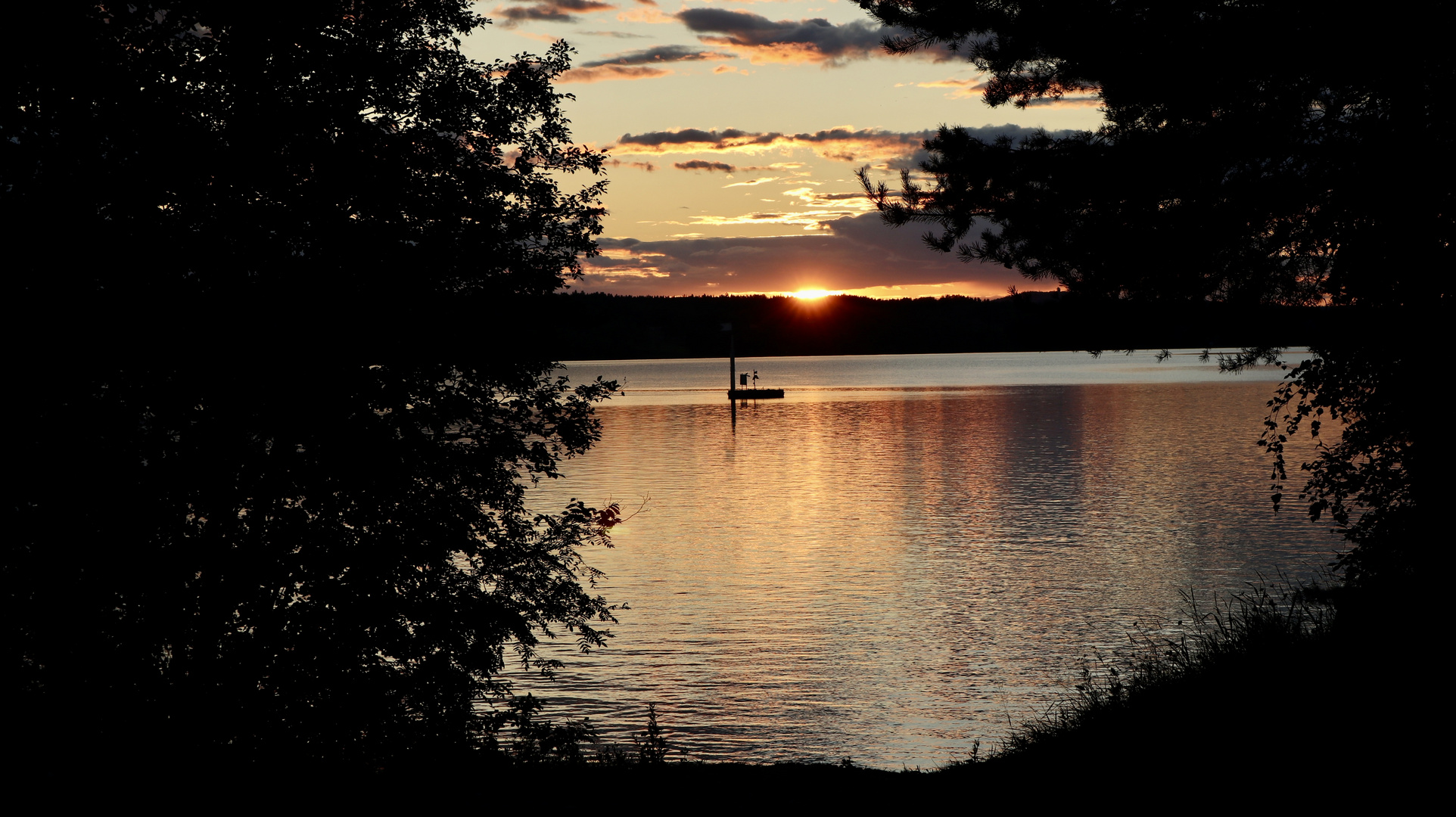 Abendstimmung am Siljansee………