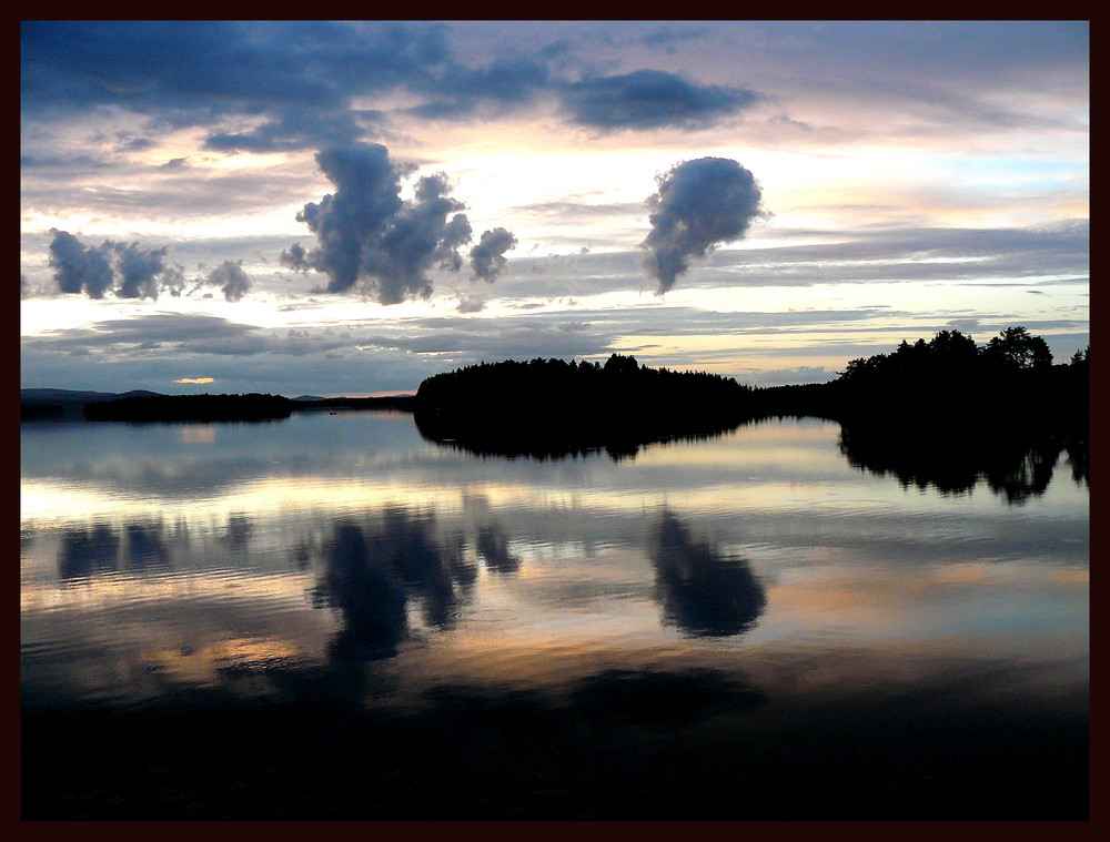 Abendstimmung am Siljansee