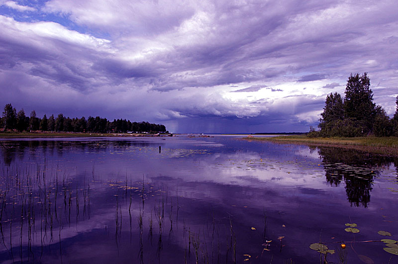 Abendstimmung am Siljansee/Schweden