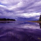 Abendstimmung am Siljansee/Schweden