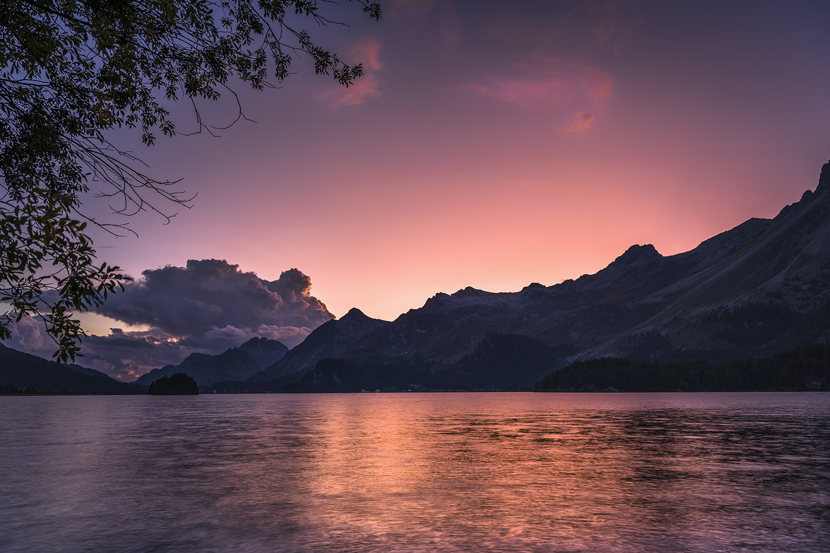 Abendstimmung am Silsersee