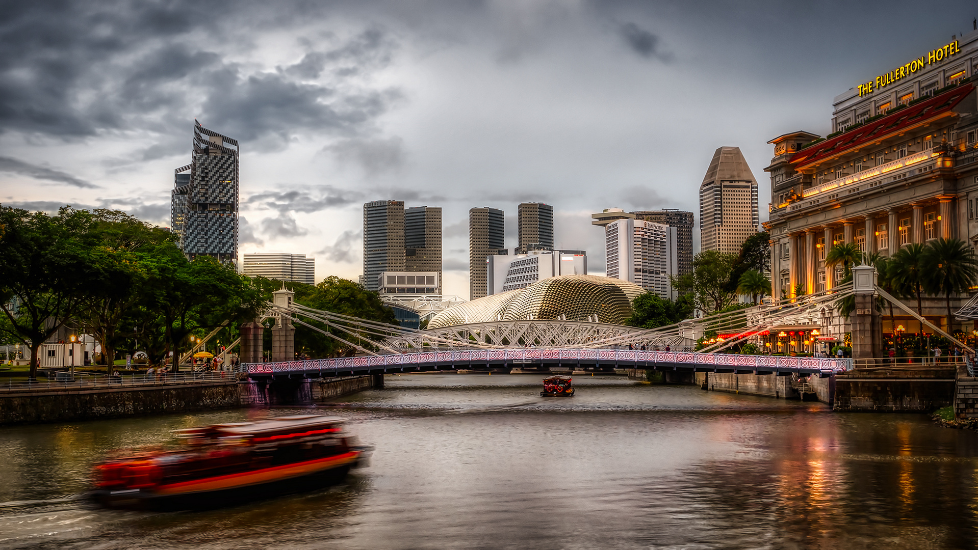 Abendstimmung am Singapur River