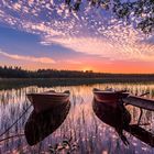 Abendstimmung am Skogshyltasjön-Smaland-Schweden