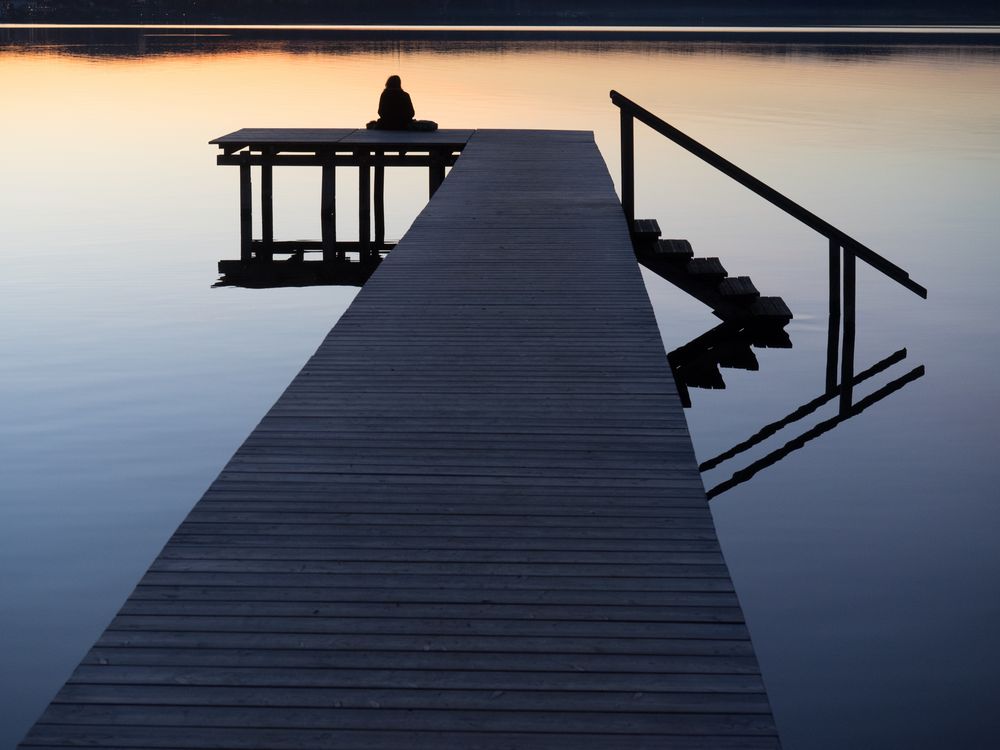 Abendstimmung am Starnberger See - einen Tag vor Weihnachten