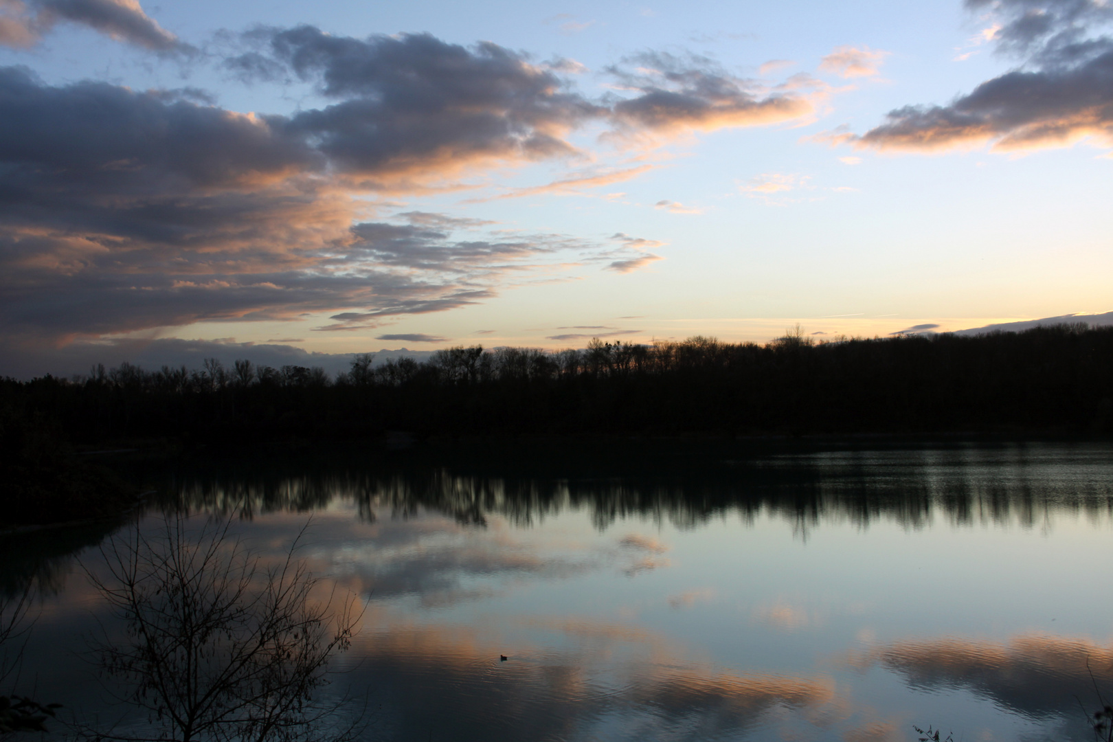 Abendstimmung am Steinenstädter Baggersee