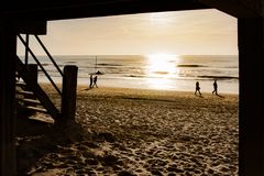 Abendstimmung am Strand.