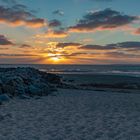 Abendstimmung am Strand auf der Nordseeinsel Föhr