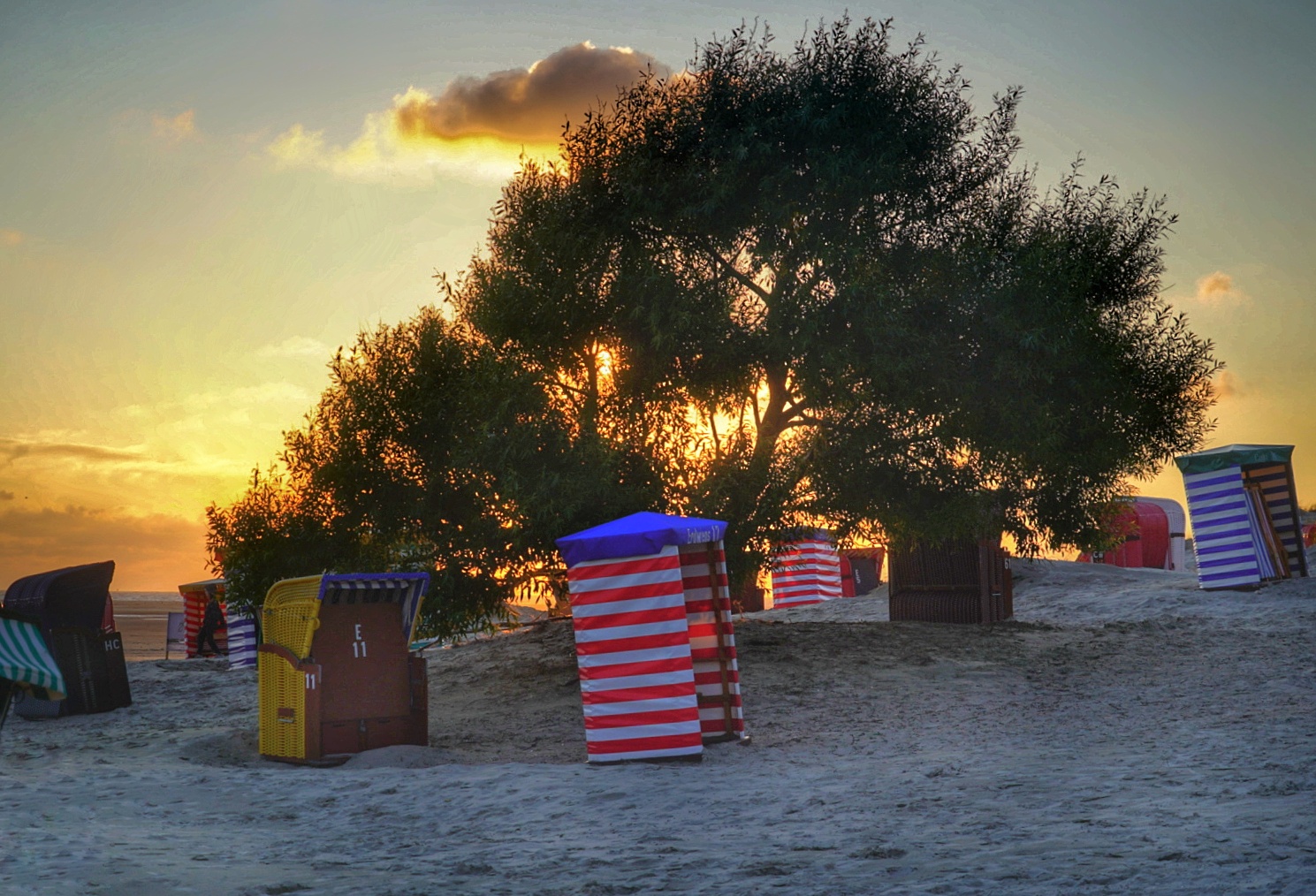 Abendstimmung am Strand 