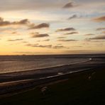 Abendstimmung am Strand bei Eckwarderhörne