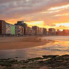 Abendstimmung am Strand in Gijon