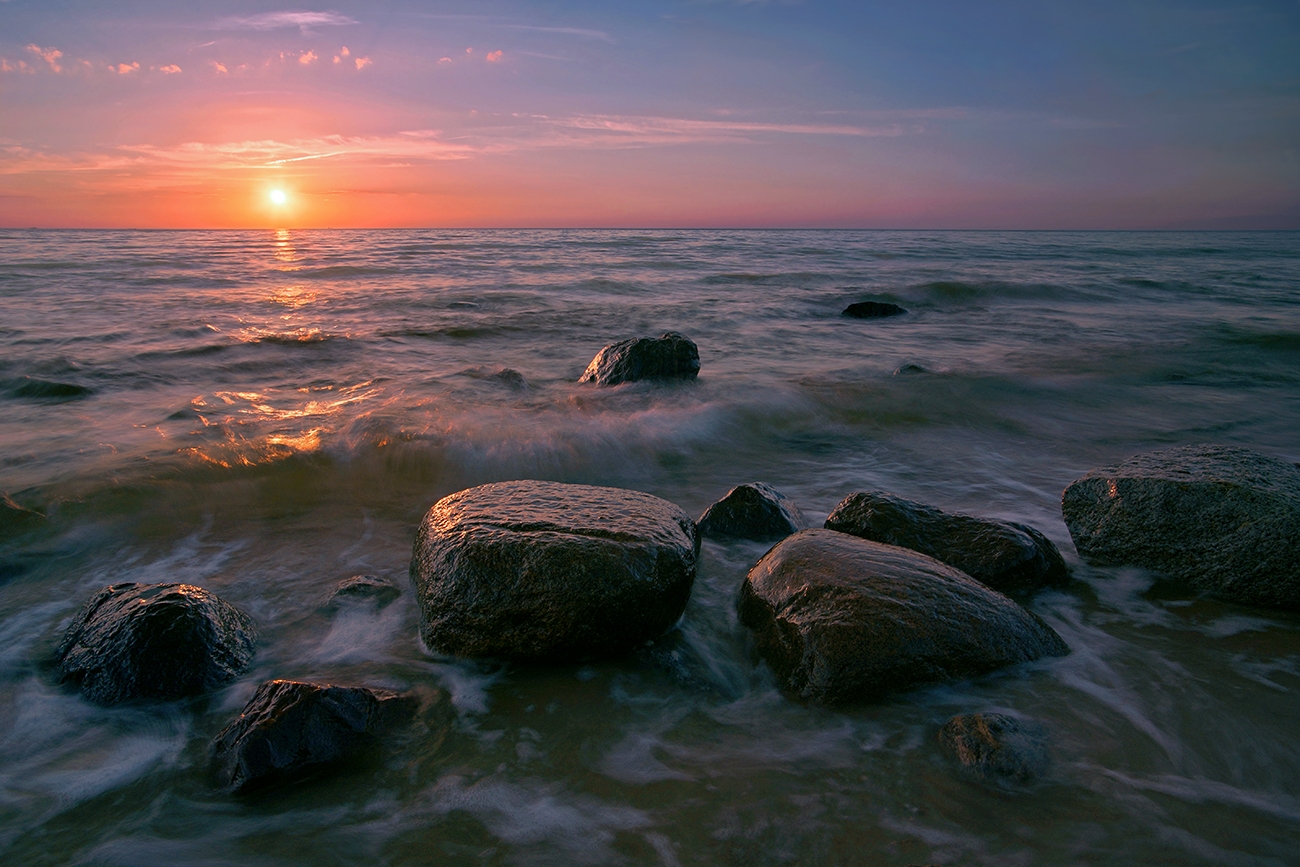 Abendstimmung am Strand in Miedzyzdroje [Misdroy]