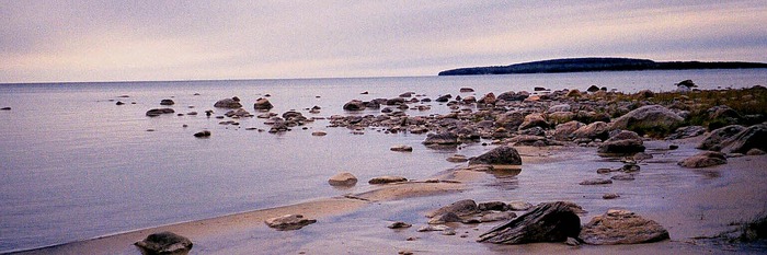 Abendstimmung am Strand, Kanada, Ontario