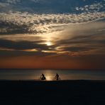 Abendstimmung am Strand Løkken, Dänemark