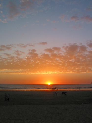 Abendstimmung am Strand von Agadir