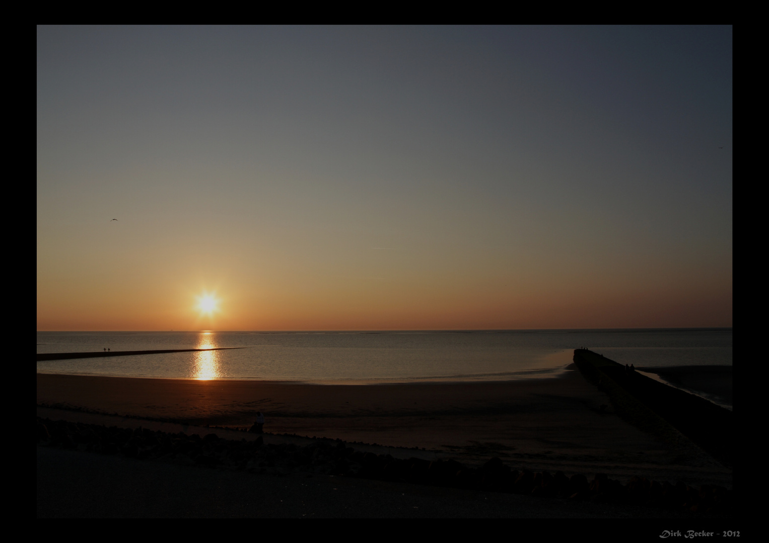 Abendstimmung am Strand von Baltrum