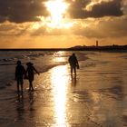 Abendstimmung am Strand von Blåvand, Dänemark