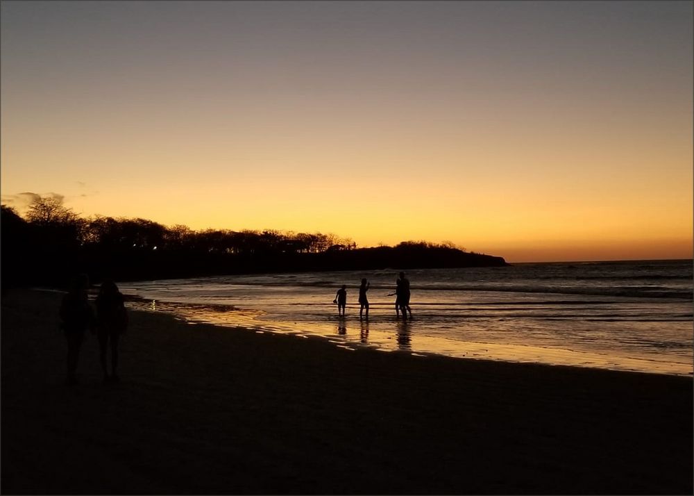 Abendstimmung am Strand von Costa Rica