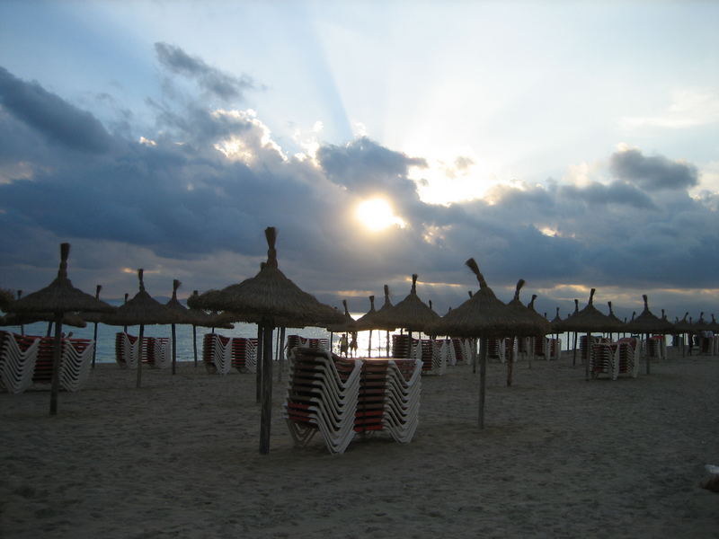 Abendstimmung am Strand von El Arenal