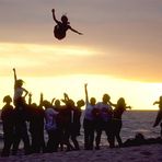 Abendstimmung am Strand von Iquique, Nordchile