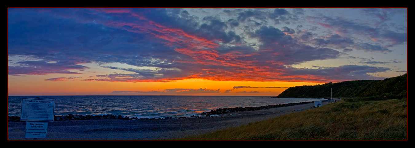 Abendstimmung am Strand von Kloster