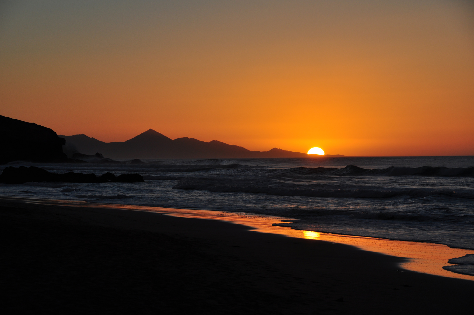 Abendstimmung am Strand von La Pared