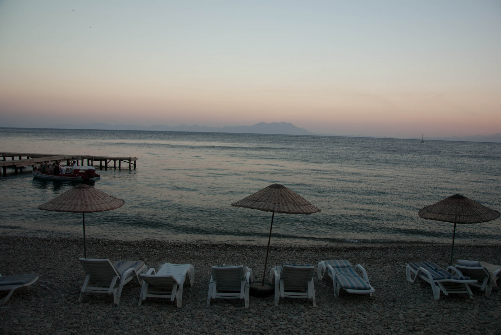 Abendstimmung am Strand von MAZI