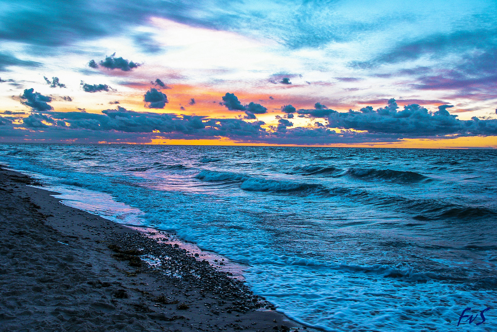 Abendstimmung am Strand von Nonnevitz /Rügen