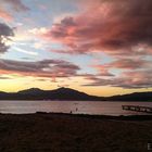 Abendstimmung am Strand von Porticcio, Korsika