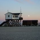 abendstimmung am strand von st. peter ording