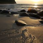 Abendstimmung am Strand von Unstad / Norwegen