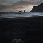 Abendstimmung am Strand von Vik