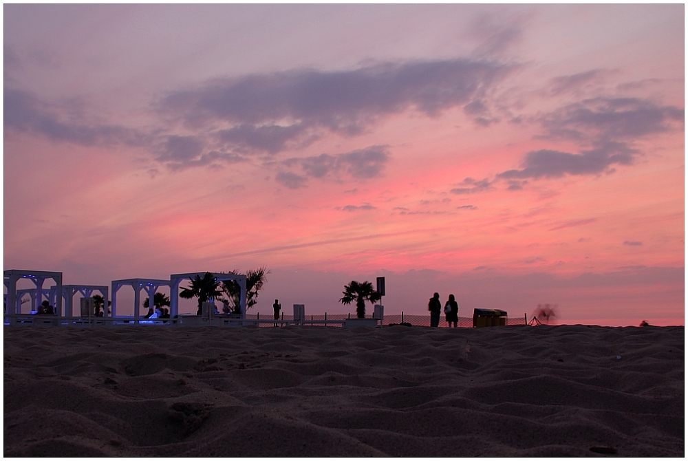 Abendstimmung am Strand von Warnemünde