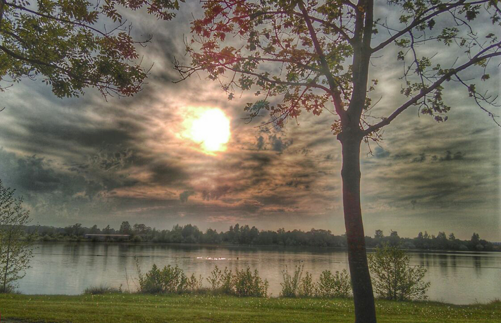 Abendstimmung am Surfsee Laupheim