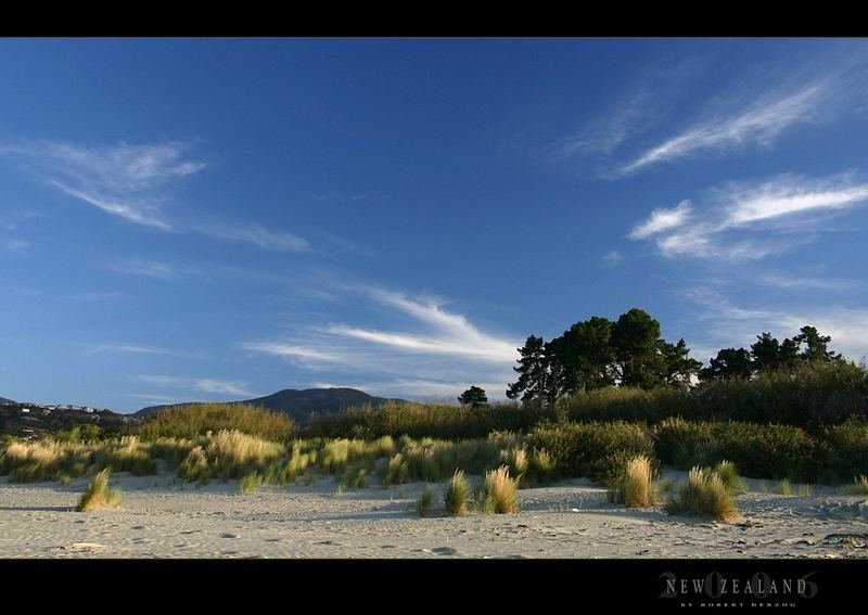 Abendstimmung am Tahunanui Beach