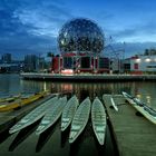 Abendstimmung am Telus Science World Museum......