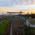 Abendstimmung am Umschlagbahnhof