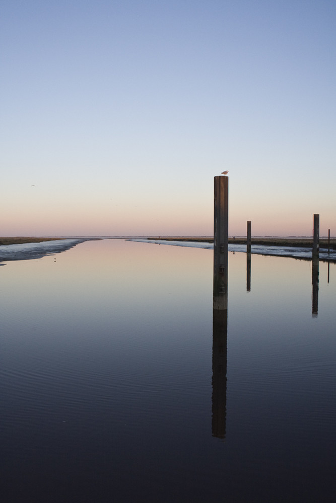 Abendstimmung am Vareler Hafen