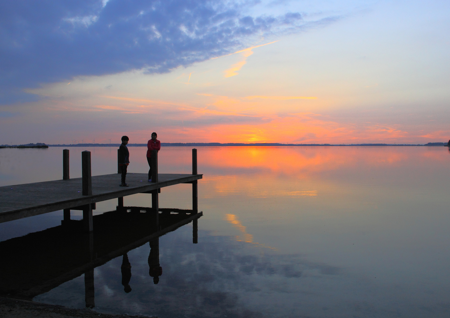 Abendstimmung am Veluwemeer