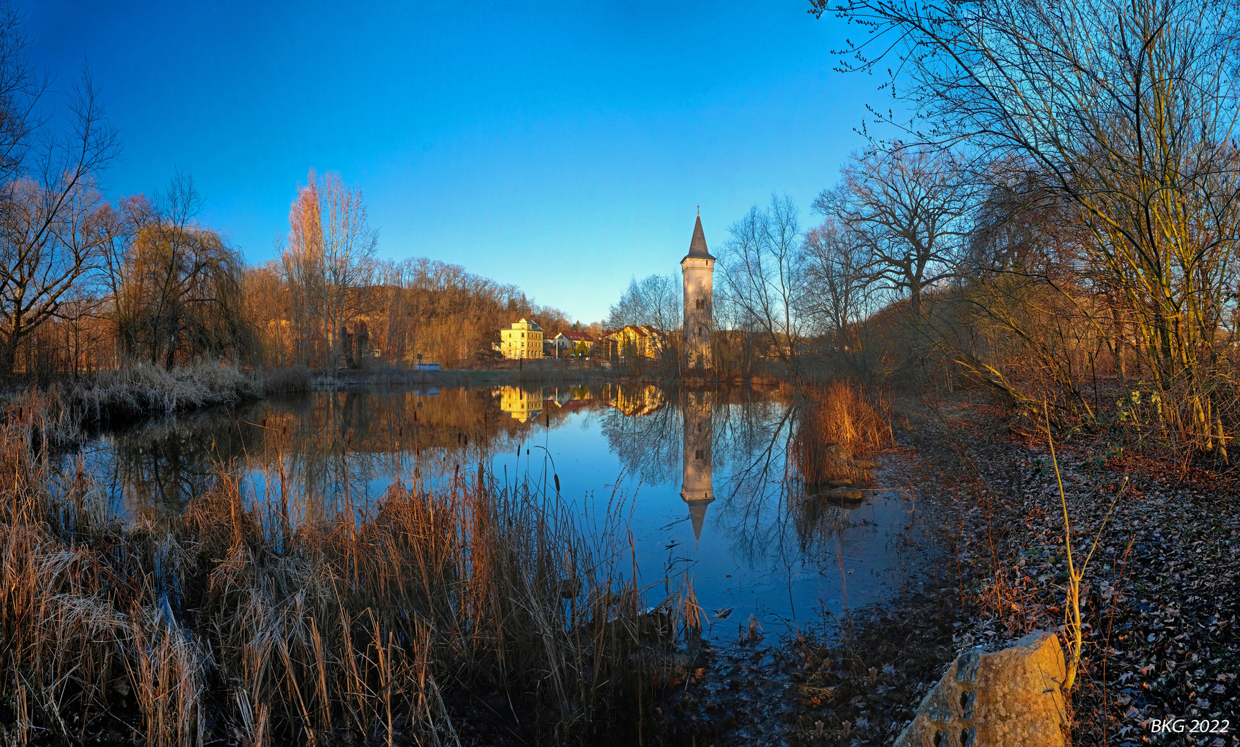 Abendstimmung am Vogelschutzturm 