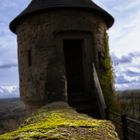 Abendstimmung am Wachturm der zweiten Burgtors