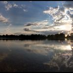 Abendstimmung am Waibel-See in Biebesheim