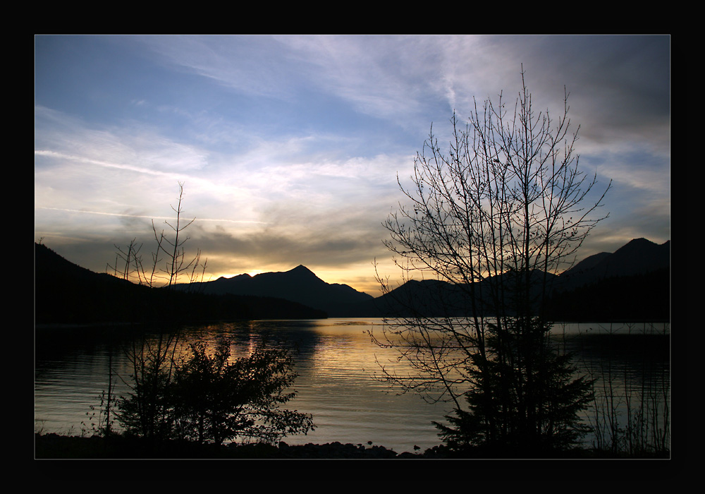 Abendstimmung am Walchensee