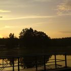 Abendstimmung am Waldbad Neuwürschnitz